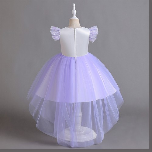 Christmas Flower Kids Girls Pageant Wedding Tulle Dresses Party Bridesmaid Gown - Picture 6 of 47