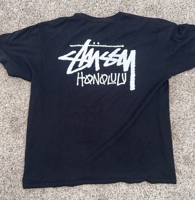 STUSSY HONOLULU TEE LARGE - BLACK | eBay