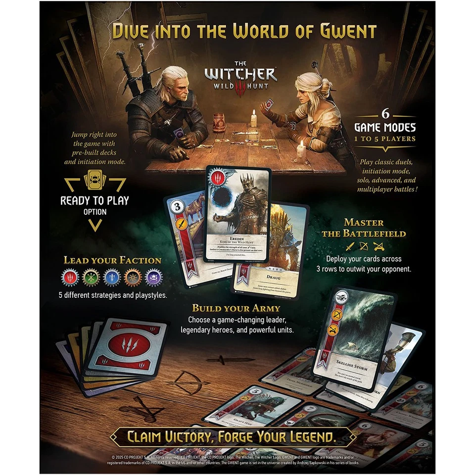 GWENT Legendary Card Game The Witcher 3 Wild Hunt Official - Image 3 of 4