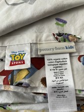 Pottery Barn Kids Disney Pixar Toy Story Organic TODDLER Fitted Flat Sheet Set