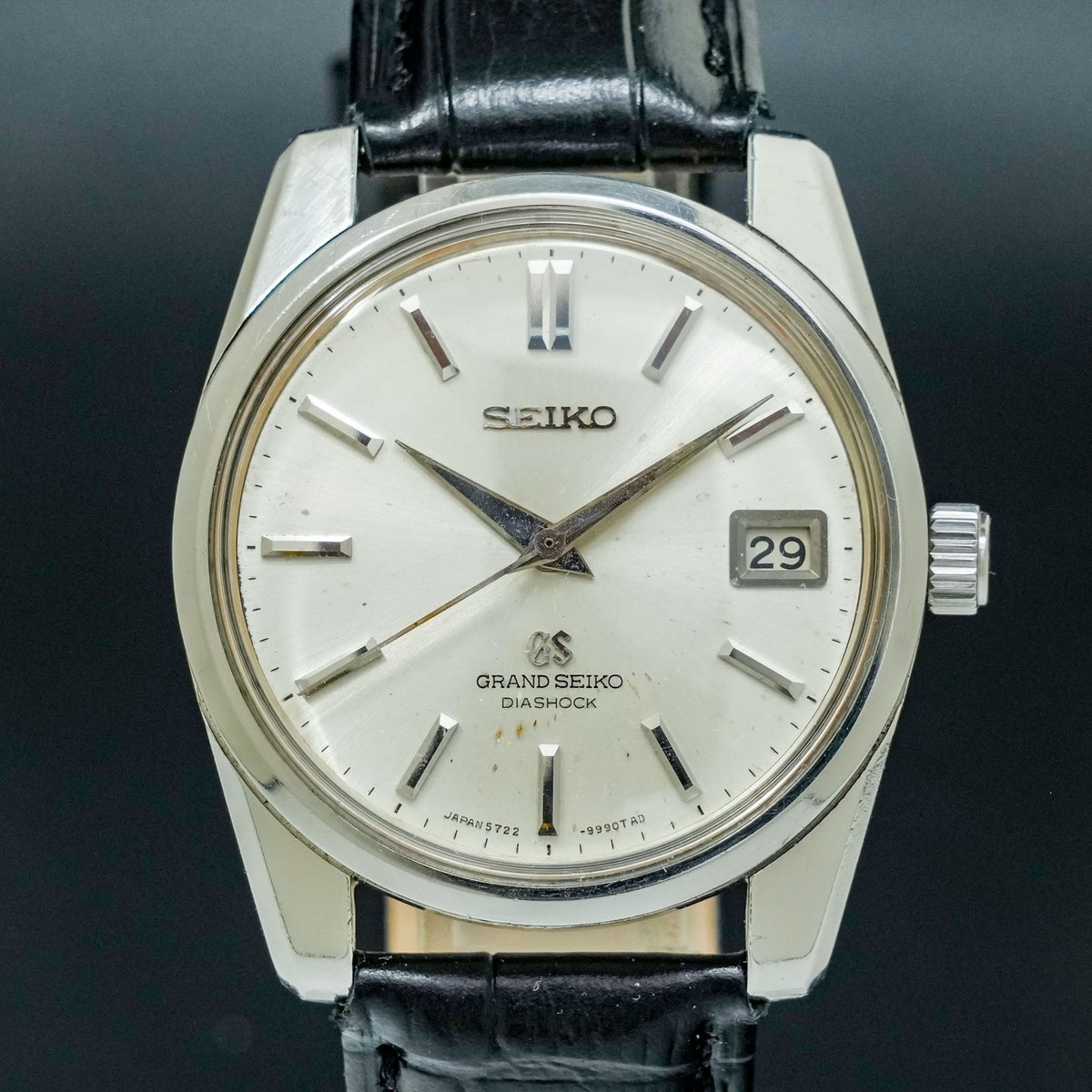 Vintage 1966 [N-MINT] Grand Seiko 5722-9990 57GS White Silver Date