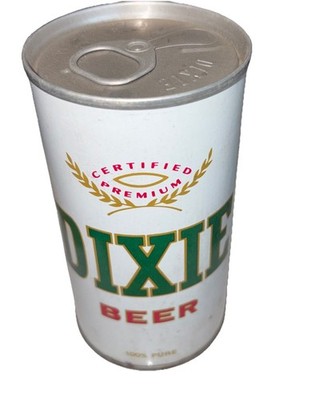 VTG EMPTY DIXIE 12 OZ STEEL BEER CAN, PULL TAB, DIXIE BREWING CO NEW ORLEANS