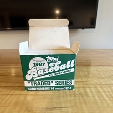 Topps 1987 MLB Baseball Traded Series Complete Set 132 Cards Sports Trading Card