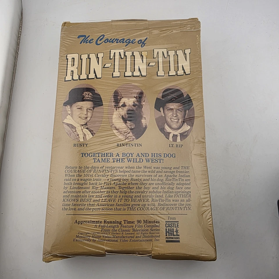 The Courage Of Rin Tin Tin - VHS - 1958 - Big Box - Shrink - Rare - Image 3 of 4
