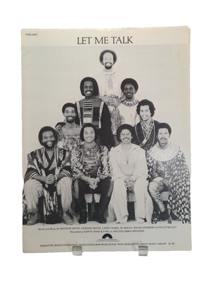 Let Me Talk Sheet Music Earth Wind & Fire Piano Vocals 80s Funk R&B Soul     F2N