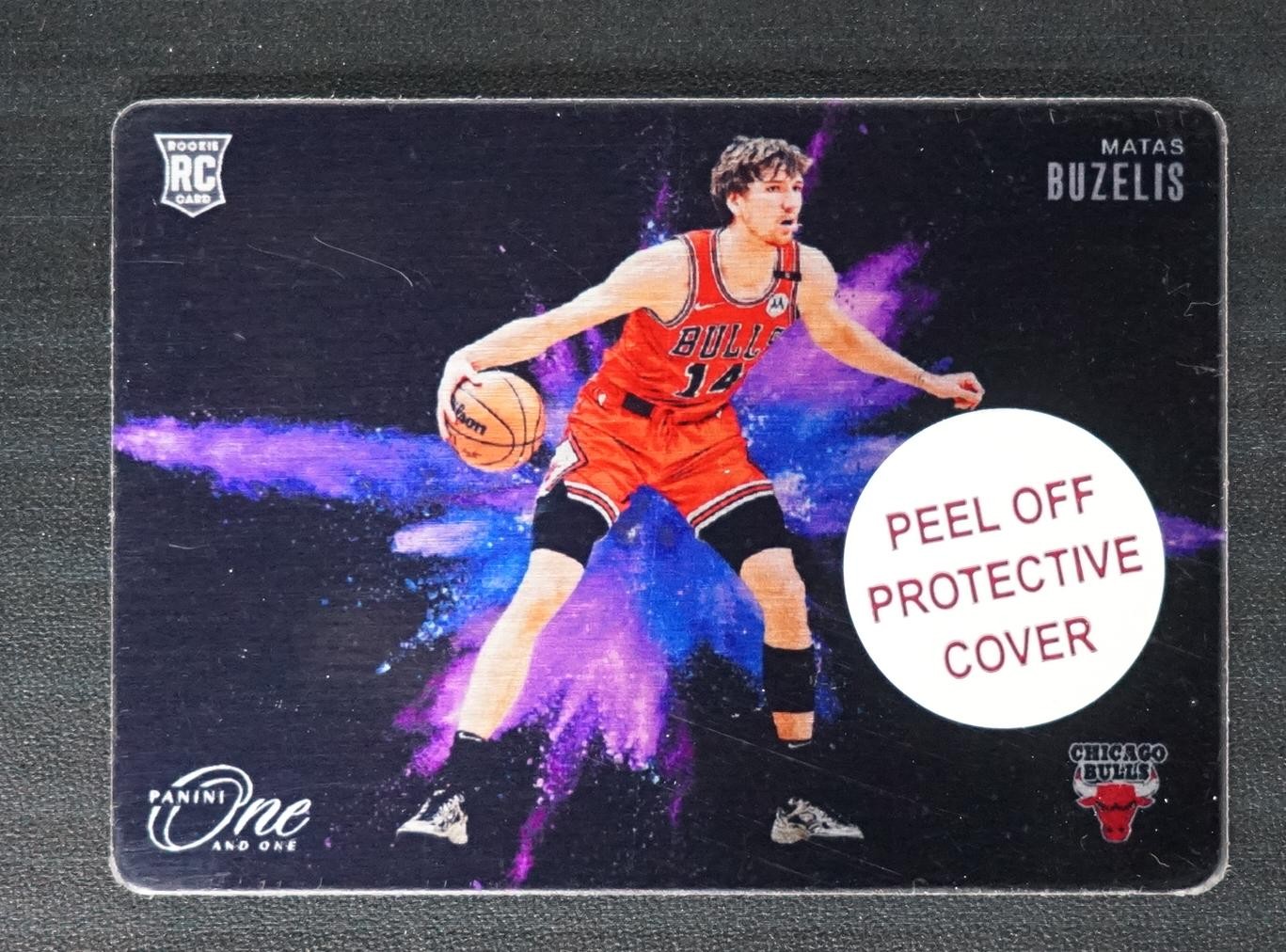 2024-25 Panini One And One Matas Buzelis #8 RC Black Color Blast Case Hit SSP -A