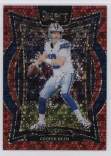2024 Panini Select Concourse Red Disco Prizm 34/49 Cooper Rush #22 11oh