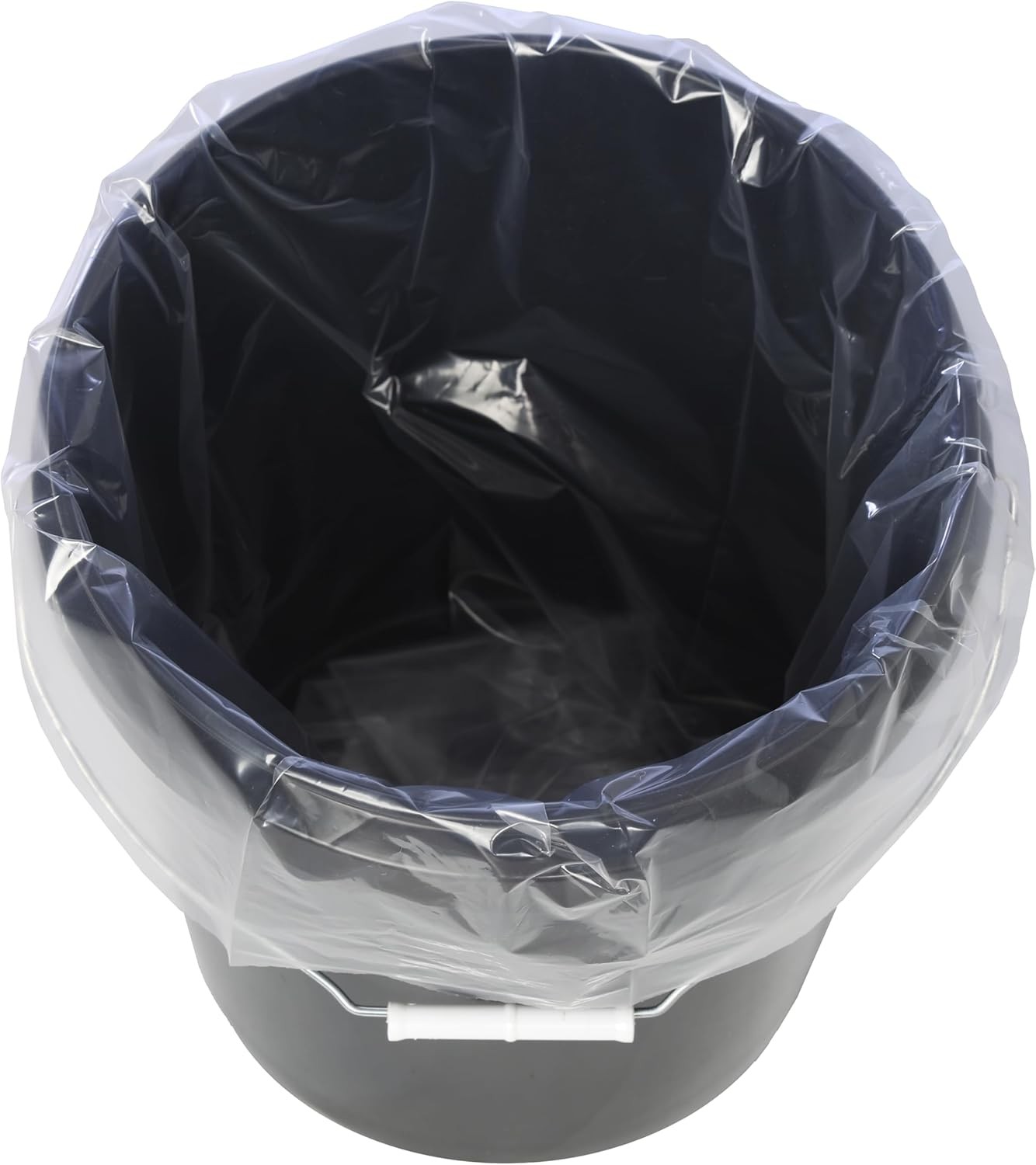 5 Gallon Bucket Liner Bags for Marinating and 1 Count (Pack of 10), Clear 