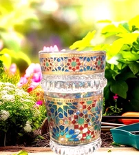 Set Of 12 Moroccan Hande Made Tea Glasses, Coffee Cup,very good gift