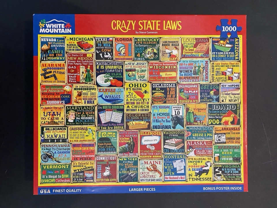 Lot Of 6-Various 500-1000pc Puzzles By Charles Wysocki, White Mountain & Others - Image 4 of 4