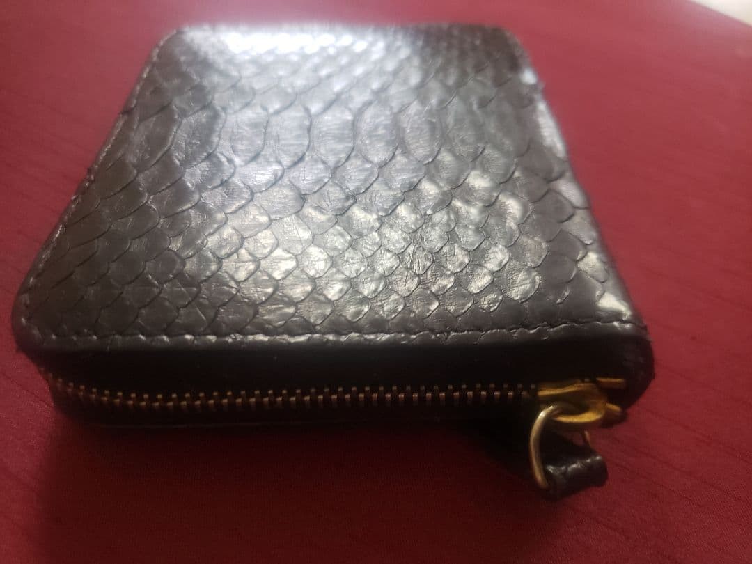 Condition Celine Python Bi Fold Wallet From Japan - image 2