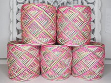 800g Rosa-Farbmix Pastell GARNPAKET Strickwolle Designergarn Wollreste Babywolle