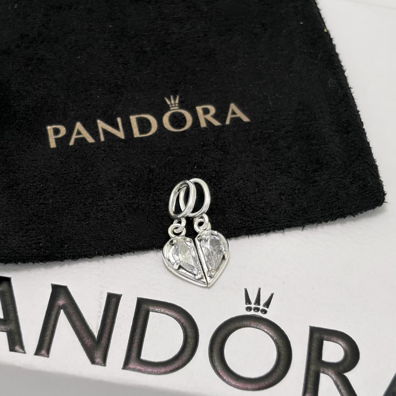 NEW Silver Splittable Mother & Daughter Dangle Charm, #792643C01, Gift for Mom