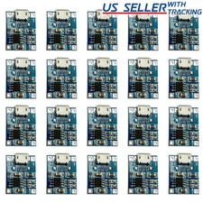 20pcs TP4056 5V 1A Micro USB Lithium Battery Charging Board Charger Module
