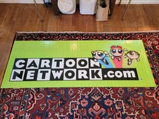 One of a kind Cartoon Network Powerpuff Girls Large Vinyl Promo Banner 2000s