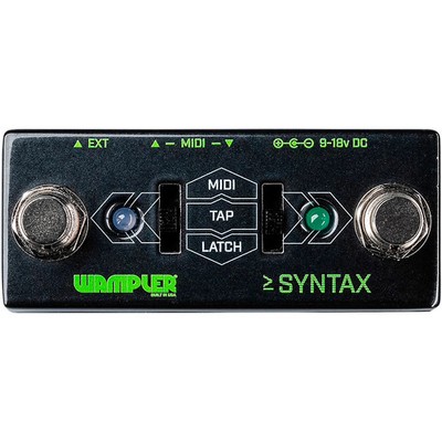 Wampler Syntax Dual Sided Midi Program and TapTempo Pedal Black
