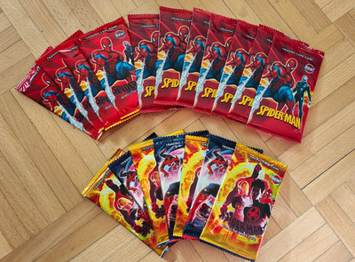Spider-Man und Across The Spider-Verse - 18 Trading Cards OVP - Sammelkarten