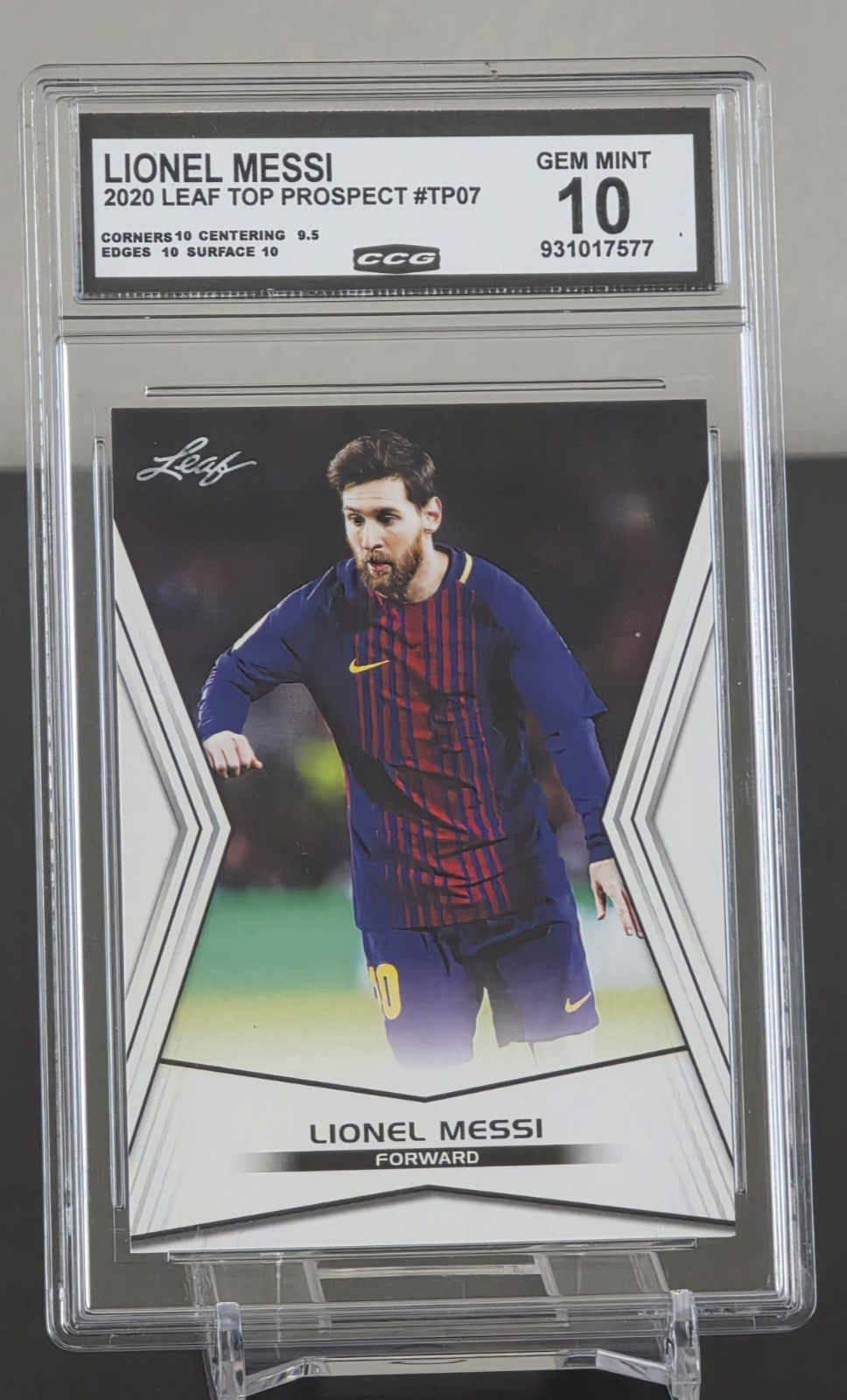 Leaf 2020 Special Release Lionel Messi #TP-07 Top Prospect FC Barcelona CCG 10