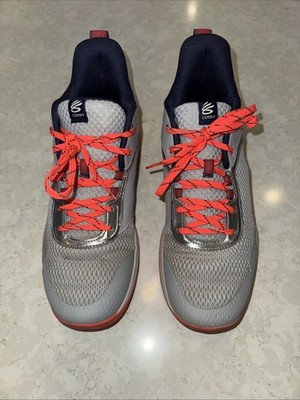 UNDER ARMOUR CURRY 3Z6 BASKETBALL SHOES #3025090-101 ORANGE/GRAY SIZE 11!!
