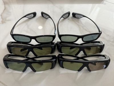 LOT OF 6 Samsung 3D Glasses For Samsung TV SSG-3100GB SSG-3300GR
