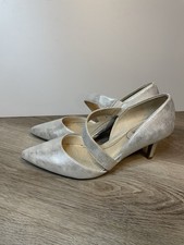 Lifestride Womens Suki Silver Pump Size 8 Wide