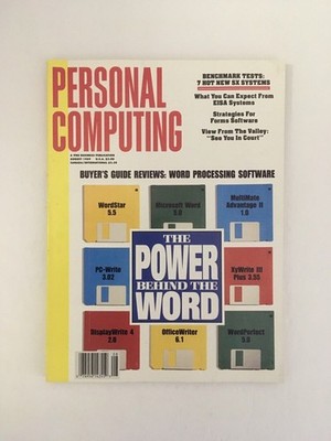 Personal Computing AUG 1989 back issue COMPUTER magazine - Hot Software Reviews