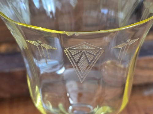 Deauville Topaz Water Goblet Oneida Community Matches Silverplate Pattern Rare!! - Picture 13 of 13