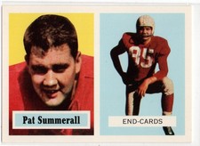 1994 Topps Archives 1957 Series 14 Pat Summerall Chicago Cardinals     75