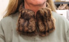 1950's-1960's Fur Collar Wrap Scarf Stole Vintage Mid-Century Mink Soft  Plush