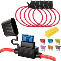 Sicherungshalter 16AWG 32V 20A FüR Kfz Lkw Inkl. 6 Sicherungen Praktisch