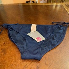 Boden Side Tie Bikini Navy Blue I  Swimwear Women  s Size 14