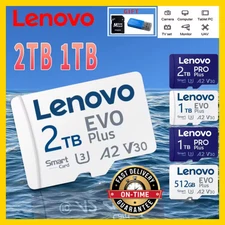 Lenovo Micro SD Card Class 10 Memory Card 128GB 256GB 512GB 1TB 2TB Fast Speed