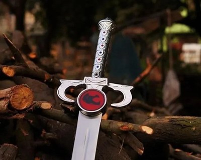 47'' ThunderCats Sword Of Omen Lion O Sword New Version w/ Leather Sheath