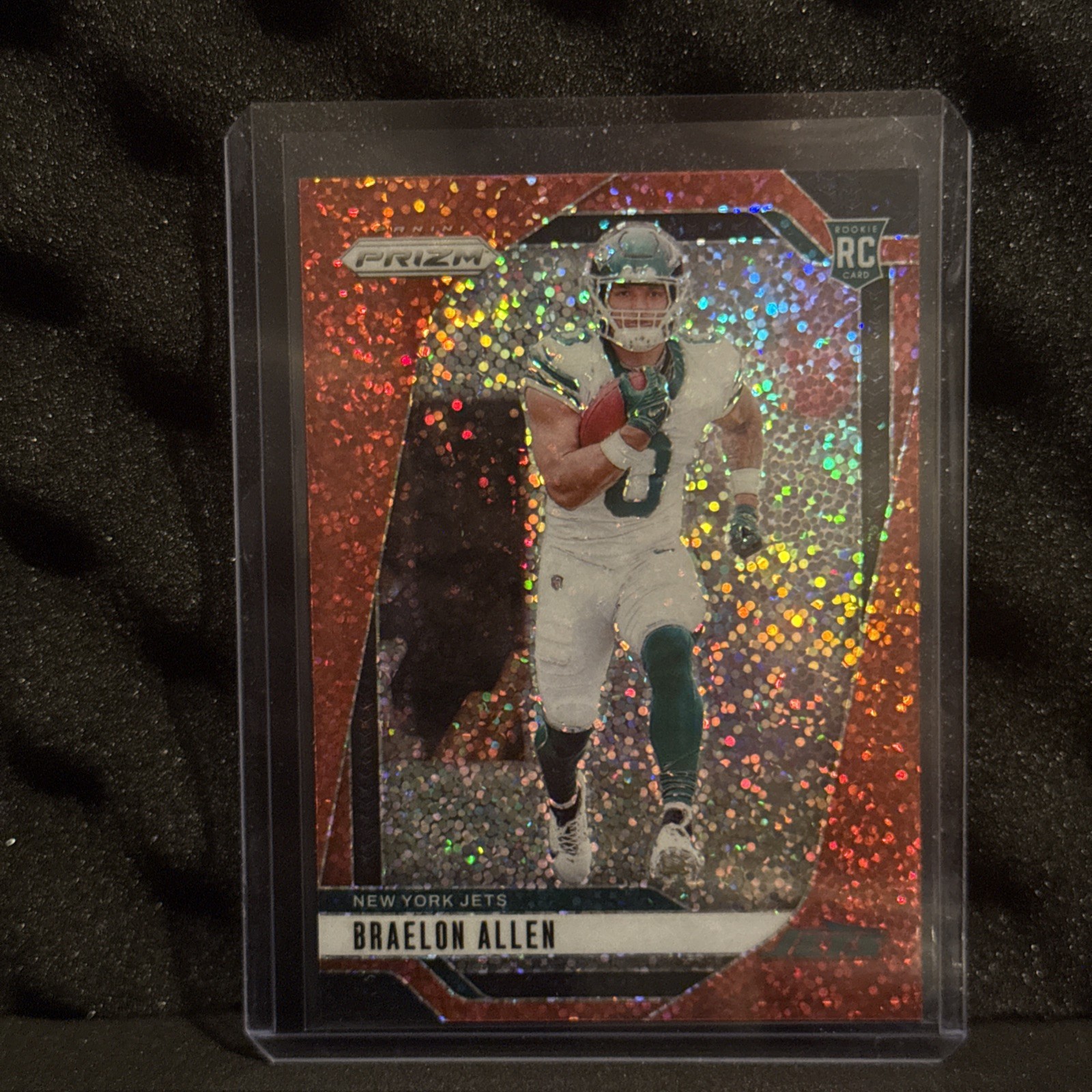 2024 Panini Prizm Braelon Allen Red Sparkle Rookie #311