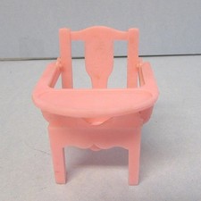 RENWAL Baby Potty Chair Tray Doll House Plastic Pink Bathroom Toy Vintage Unused