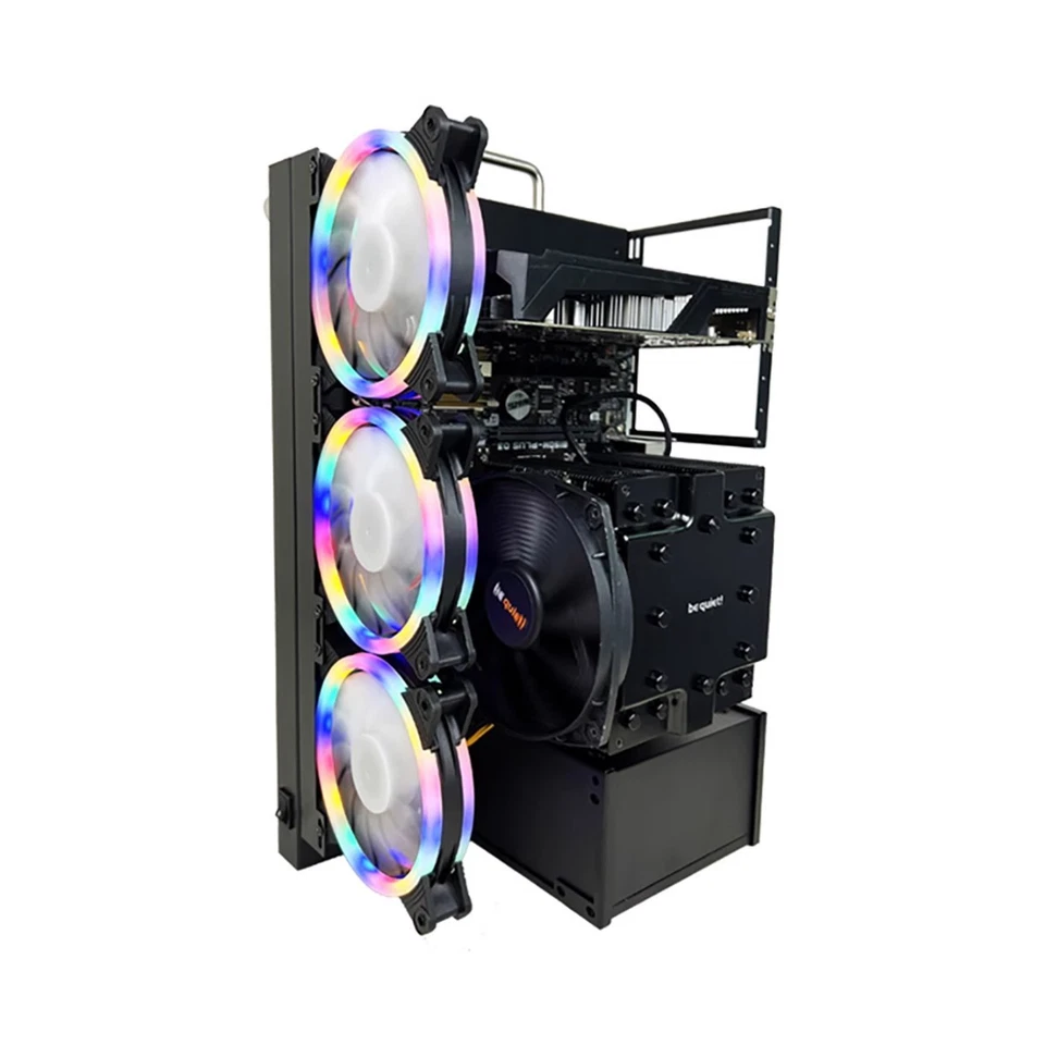 W01 Tragbarer Prüfstand Open Air DIY PC-Rahmen passt X79 X99 Mobo ATX MATX ITX - Bild 2 von 4