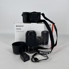 Sony Alpha 6100 Bundle 24.2MP Camera w/ 16-50mm Lens/55-210mm Lens- Excellent