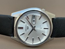 SEIKO 5 Japan 7019‑7060 Vintage Automatic Watch Silver Dial Serviced S-187