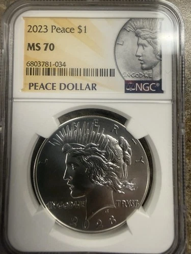 2023 Peace Dollar Silver $1 NGC MS70