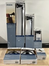 Lot Moen 7 Moen Banbury Double Bar/Towel Bars/TP/Rings/Hook Mediterranean Bronze
