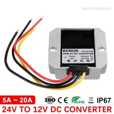 DC DC Converter 24V to 12V Step Down 5A 10A 20A Voltage Regulator Buck Module