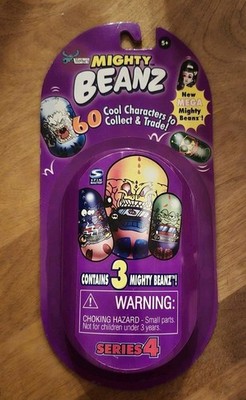 BNIP  Mighty Beanz SERIES 4 - Booster Pack Set of 3 Beanz SO HARD TO FIND!