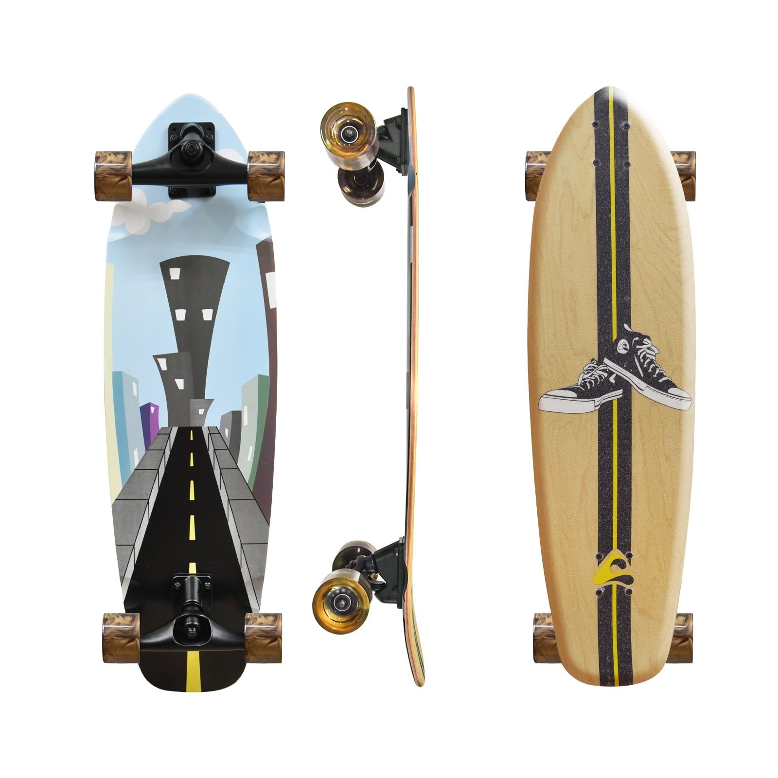 For Kids Teens & Adults, Surfskate Board,