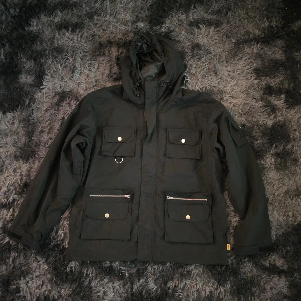 Golf Wang Cargo Rain Jacket - Size Large - Black - NEW - Image 1 of 1