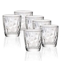 Set Aus 6 GläSern Aus Transparentem Glas Diamond Acqua 30,5 Cl Bormioli Rocco