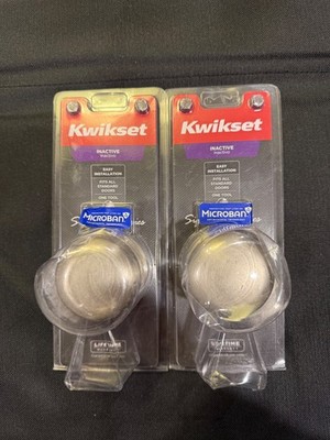Kwikset Dummy Knob Pair Open Box Satin Nickel