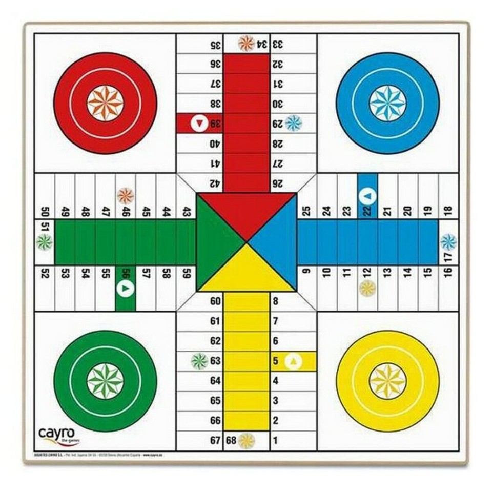 Cayro - Tabellone Parcheesi E Oca - Design Classico Ed Elegante In