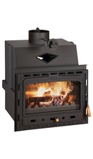 Prity C Kamineinsatz Holzofen 15,8 kW – Kaminofen zum Einbauen für Holz
