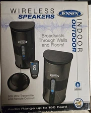 Brand New Jensen Indoor/outdoor Wireless Speakers 900MHz Up To 150 Feet 