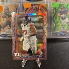2025 Topps Chrome Leather Refractor Dexter Lawrence #230 New York Giants